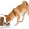 Ferplast Food or water dispenser for dogs and cats AZIMUT 1500 Pet dispenser 1, 5 Liter Dry food feeder water feeder, Sturdy plastic, Non-slip bottom, 16,5 x 25 x h 24,5 cm White