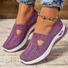 Women's Casual Slip-On Sneakers – Breathable, EVA Sole, Comfortable All-Season Footwear