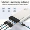 10000-20000mAh Portable Power Bank – Dual USB Output, LED Display, Type-C/Micro Input – Gift for iOS/Android Devices