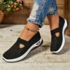 Women's Casual Slip-On Sneakers – Breathable, EVA Sole, Comfortable All-Season Footwear
