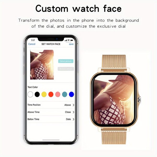 1.85-inch Full-Touch HD Smart Watch – Wireless Calls, Sports & Sleep Monitoring, Compatible with Android & iOS - Image 10