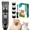 USB Rechargeable Pet Grooming Clipper – Low-Noise, Lithium Battery for Dogs & Cats, Suitable for All Hair Lengths