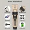 USB Rechargeable Pet Grooming Clipper – Low-Noise, Lithium Battery for Dogs & Cats, Suitable for All Hair Lengths
