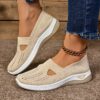 Women's Casual Slip-On Sneakers – Breathable, EVA Sole, Comfortable All-Season Footwear