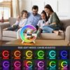 Kouzone Wireless Speaker with Ambient Light & Charging Pad – Music Sync, USB-C, Rechargeable Battery Kouzone