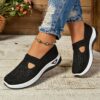 Women's Casual Slip-On Sneakers – Breathable, EVA Sole, Comfortable All-Season Footwear