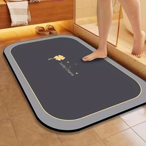 Non-Slip Quick-Dry Bathroom Mat – Absorbent Diatom Mud Rug for Shower & Entryway - Image 3