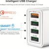 4-Port USB Fast Charger – Quick Charge 3.0 Adapter for iPhone, Android, Cameras & More – UK Plug