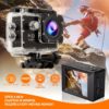 1080P HD Action Camera – Ultra HD Recording, 140° Wide-Angle Lens, LCD Screen, Digital Stabilization