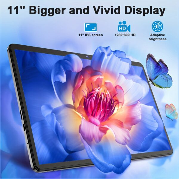 11-inch 2-in-1 Android 14 Tablet – 12GB RAM, 256GB Storage, with Keyboard, Mouse, Case & Stylus - Image 8