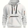 442c952f-df05-456f-a529-de8f18af19eb.jpg Men's Cozy Hooded Sweatshirt – Soft Long Sleeve, Kangaroo Pocket & Half-Zip for Fall/Winter