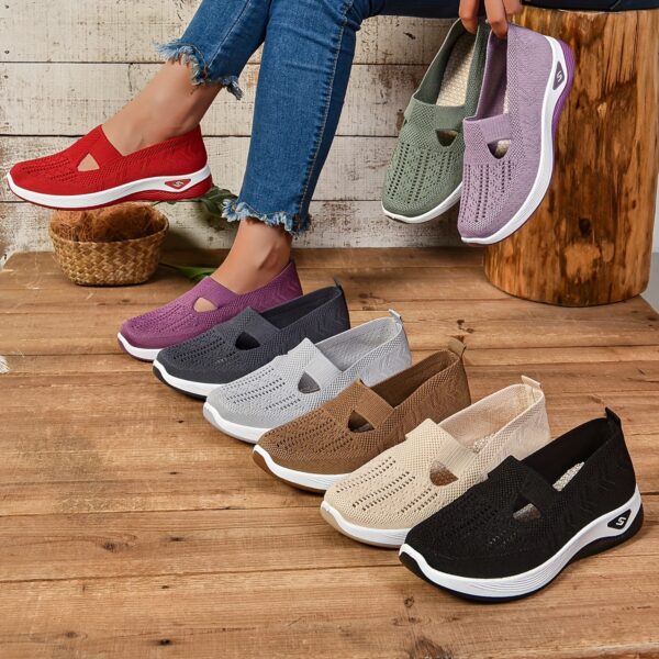 Women's Casual Slip-On Sneakers – Breathable, EVA Sole, Comfortable All-Season Footwear