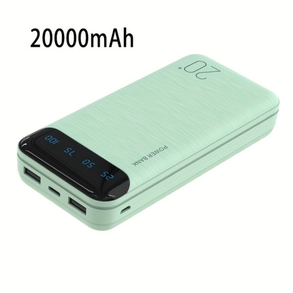 10000-20000mAh Portable Power Bank – Dual USB Output, LED Display, Type-C/Micro Input – Gift for iOS/Android Devices - Image 5