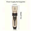 USB Rechargeable Pet Grooming Clipper – Low-Noise, Lithium Battery for Dogs & Cats, Suitable for All Hair Lengths