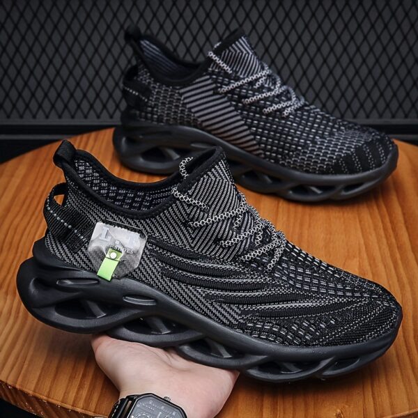 Men's Shock-Absorbing Blade Running Shoes – Breathable, Non-Slip, Secure Lace-Up for Jogging & Walking - Image 12