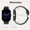 1.85-inch Full-Touch HD Smart Watch – Wireless Calls, Sports & Sleep Monitoring, Compatible with Android & iOS