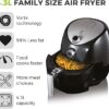 Tower T17021 Family Size Air Fryer with Rapid Air Circulation, 60-Minute Timer, 4.3L, 1500W, Black