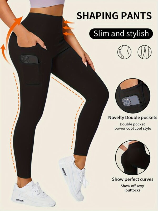 Super Stretchy High-Waist Leggings with Pockets – Seamless & Comfortable Fit