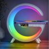 Kouzone Wireless Speaker with Ambient Light & Charging Pad – Music Sync, USB-C, Rechargeable Battery Kouzone