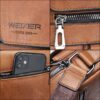 Leather Crossbody Shoulder Bag – Vintage Handbag & Business Bag