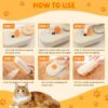 3-in-1 Rechargeable Steam Pet Brush – Self-Cleaning, Massage & Hair Removal for Cats & Dogs