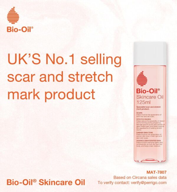 Bio-Oil Skincare Oil - Improve the Appearance of Scars, Stretch Marks and Skin Tone - 1 x 125 ml