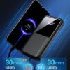 Power Bank Fast Charging 15000mAh, Portable Charger with 2 Built-in Cables & 3 Ports, Powerbank with LED Display, Battery Pack Compatible with iPhone 16 15 14 13 Android and more, Black