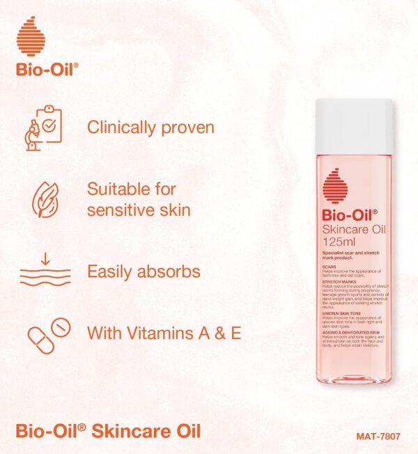 Bio-Oil Skincare Oil - Improve the Appearance of Scars, Stretch Marks and Skin Tone - 1 x 125 ml - Image 4