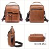 Leather Crossbody Shoulder Bag – Vintage Handbag & Business Bag