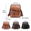 Leather Crossbody Shoulder Bag – Vintage Handbag & Business Bag