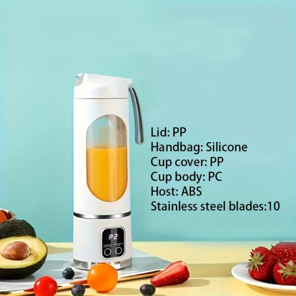 10.14oz Portable USB Blender & Juicer – Easy Clean, Perfect for Fruit Drinks & Milkshake - Image 9