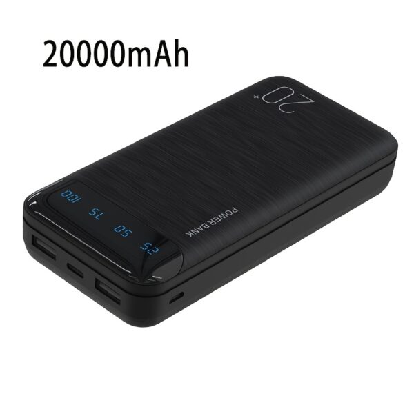 10000-20000mAh Portable Power Bank – Dual USB Output, LED Display, Type-C/Micro Input – Gift for iOS/Android Devices - Image 9