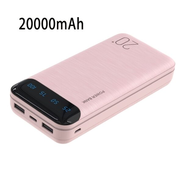 10000-20000mAh Portable Power Bank – Dual USB Output, LED Display, Type-C/Micro Input – Gift for iOS/Android Devices - Image 7