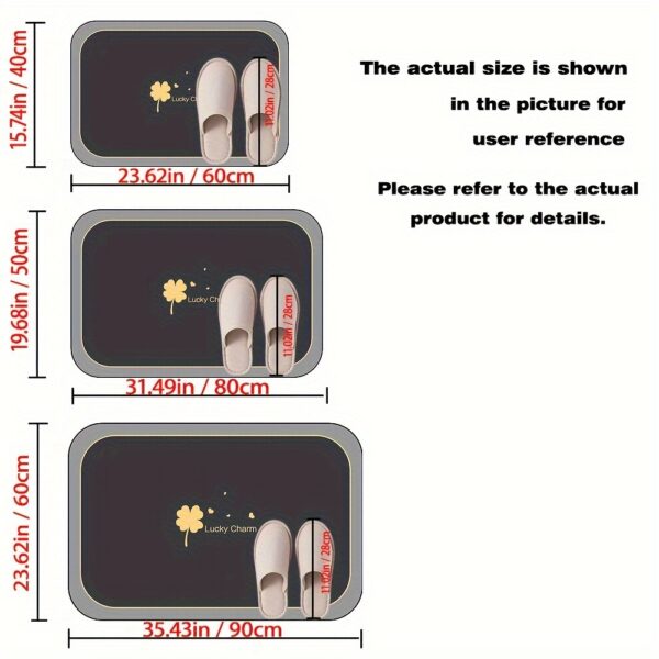 Non-Slip Quick-Dry Bathroom Mat – Absorbent Diatom Mud Rug for Shower & Entryway - Image 5
