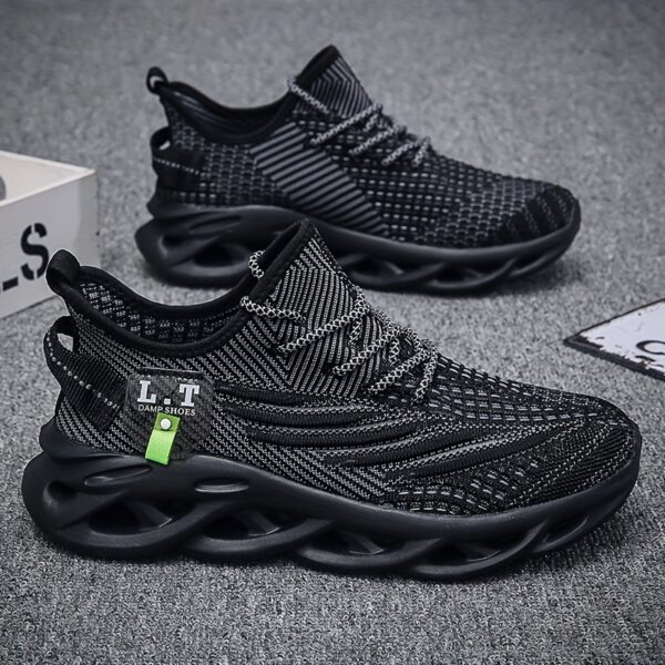 Men's Shock-Absorbing Blade Running Shoes – Breathable, Non-Slip, Secure Lace-Up for Jogging & Walking - Image 10