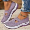 Women's Casual Slip-On Sneakers – Breathable, EVA Sole, Comfortable All-Season Footwear