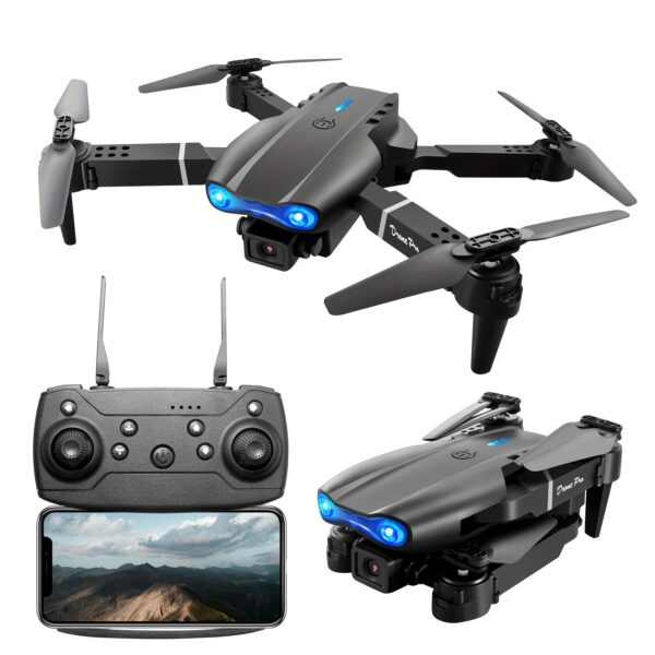 Foldable RC Drone with HD Dual Camera & Altitude Hold – Wi-Fi Remote Control Toy for Kids & Adults" USB Rechargeable - Image 5