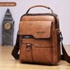 Leather Crossbody Shoulder Bag – Vintage Handbag & Business Bag
