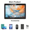 11-inch 2-in-1 Android 14 Tablet – 12GB RAM, 256GB Storage, with Keyboard, Mouse, Case & Stylus