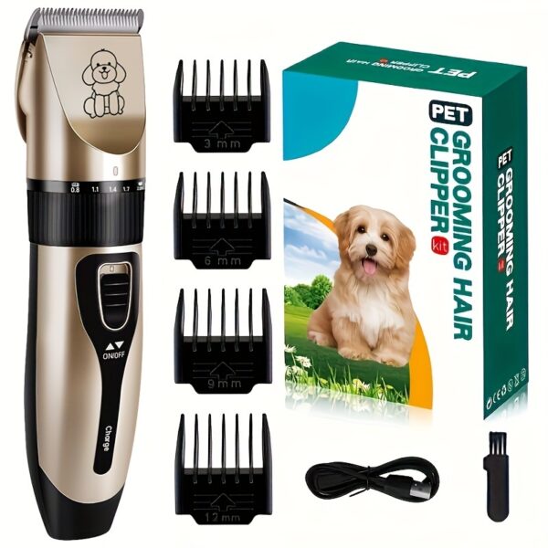 USB Rechargeable Pet Grooming Clipper – Low-Noise, Lithium Battery for Dogs & Cats, Suitable for All Hair Lengths - Image 5