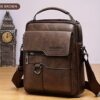 Leather Crossbody Shoulder Bag – Vintage Handbag & Business Bag