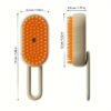 3-in-1 Rechargeable Steam Pet Brush – Self-Cleaning, Massage & Hair Removal for Cats & Dogs