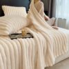 d4991051-8d61-4905-ac45-9339a5b162c4-2.jpg Rabbit Fur Throw Blanket – Soft, Warm & Cozy for Couch, Bed & Travel – All-Season Gift