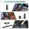 d89240ac-abef-4bde-83cd-243c611f2314 12V Handheld Car Vacuum Cleaner – Strong Suction, Portable Dust Remover for Pet Hair, Crevice Tool & Flat Nozzle