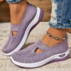 Women's Casual Slip-On Sneakers – Breathable, EVA Sole, Comfortable All-Season Footwear