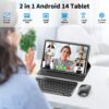 11-inch 2-in-1 Android 14 Tablet – 12GB RAM, 256GB Storage, with Keyboard, Mouse, Case & Stylus