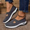 Women's Casual Slip-On Sneakers – Breathable, EVA Sole, Comfortable All-Season Footwear