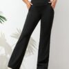 f5f083347174a8987fa60600fd096198.jpg Solid Color Casual Yoga Pants – High Elastic, Quick-Drying Fitness & Running Activewear for Women