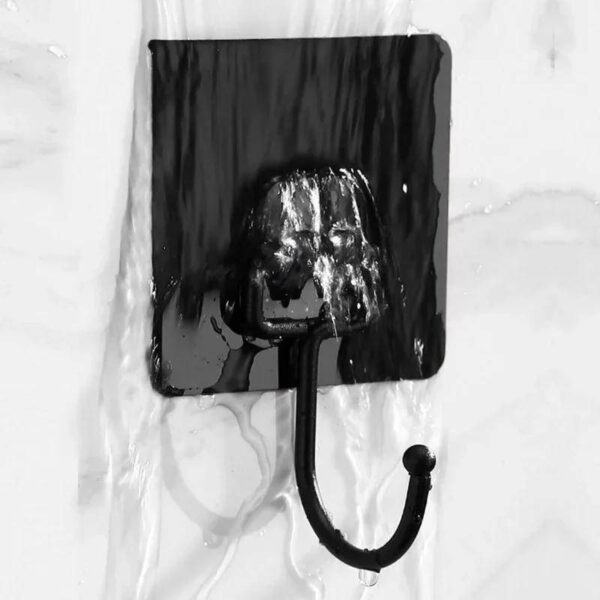 1706789269508-eb63a862c60c4fdbb01e2f19e70cdb64-goods 5/10pcs Self-Adhesive Rotating Waterproof Sticker Hooks - Easy Install Wall & Door Organizer fo