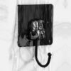 1706789269508-eb63a862c60c4fdbb01e2f19e70cdb64-goods 5/10pcs Self-Adhesive Rotating Waterproof Sticker Hooks - Easy Install Wall & Door Organizer fo